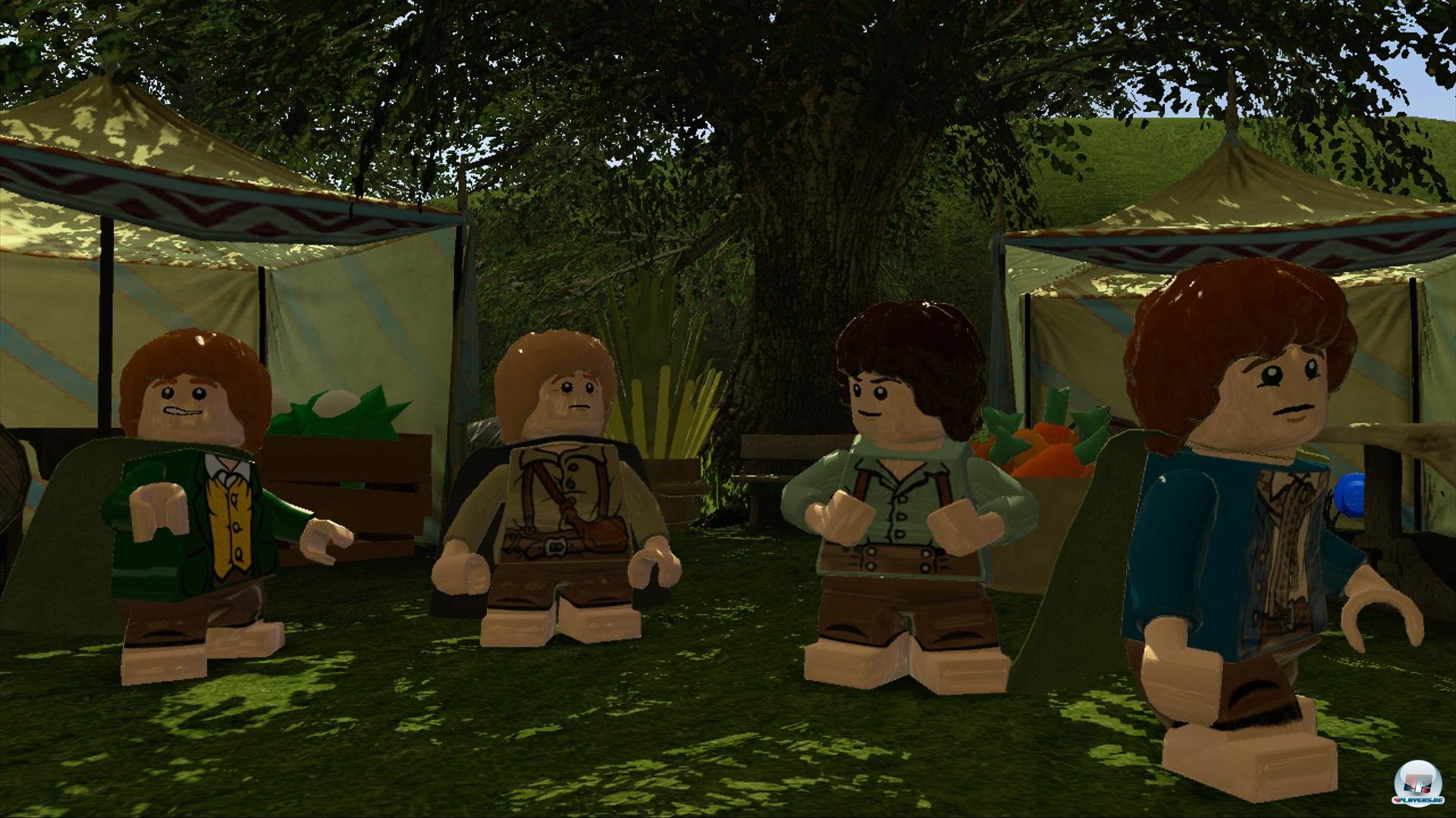 Ganz Mittelerde dient als Oberwelt - je mehr Figuren und Gegenst&auml;nde man freischaltet, desto zug&auml;nglicher wird Tolkiens Fantasiewelt.