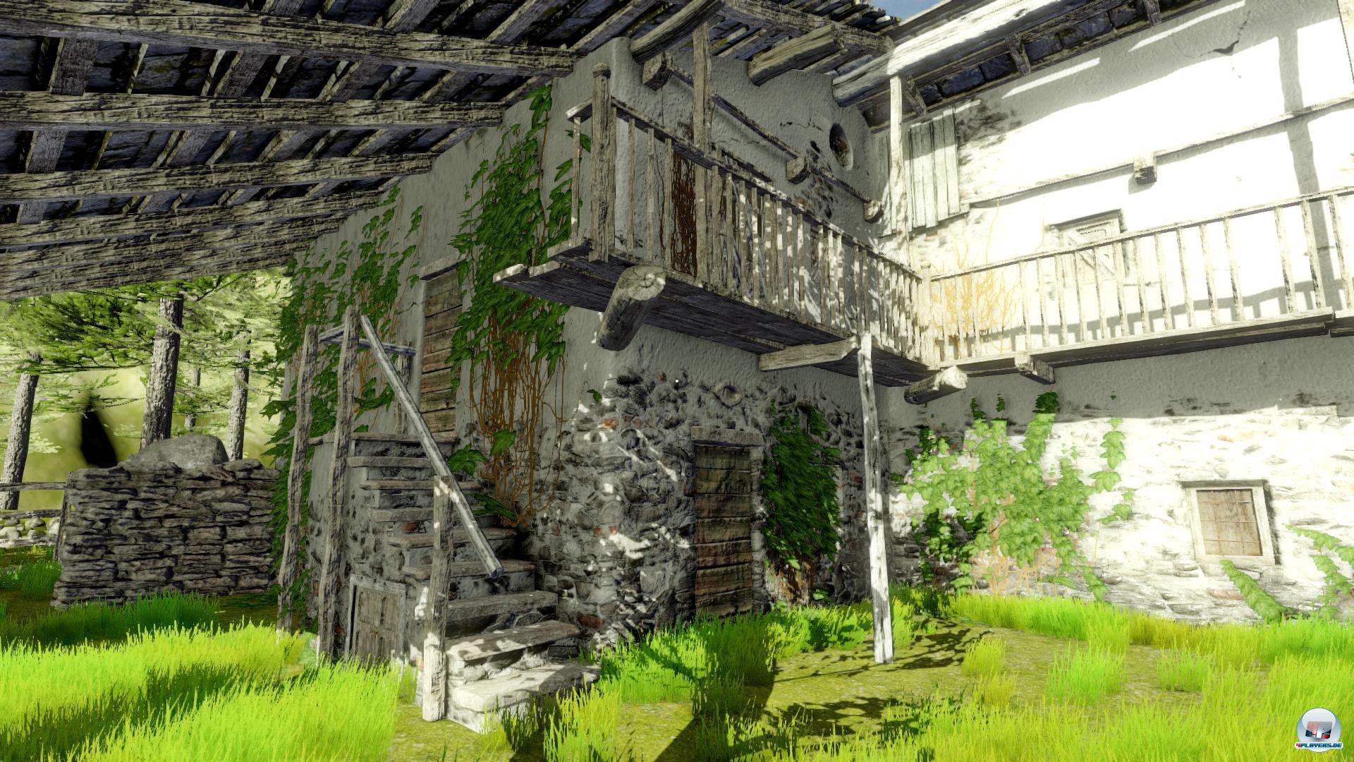 Auch wenn Anna nicht an die grafische Klasse von Dear Esther heran kommt und kleine Schw&auml;chen en detail zeigt, ist nicht nur die anf&auml;ngliche alpine Kulisse &uuml;beraus ansehnlich, sondern auch das sp&auml;tere Interieur. Gerade f&uuml;r ein Adventure ist das ein sehr gutes Niveau. 