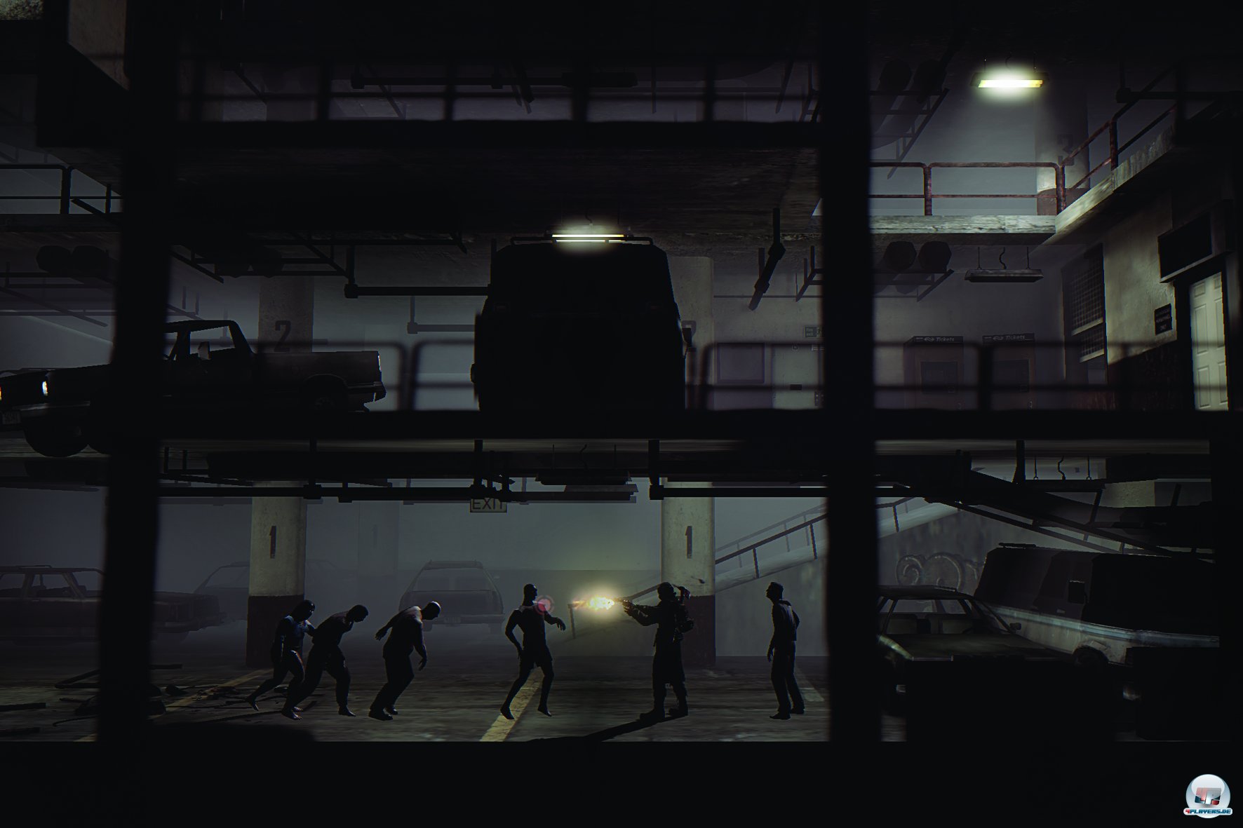 Hier sieht die Sache schon anders aus: Wenn die komplette Meute zubei&szlig;t, geht es zur&uuml;ck zum letzten Checkpoint. 