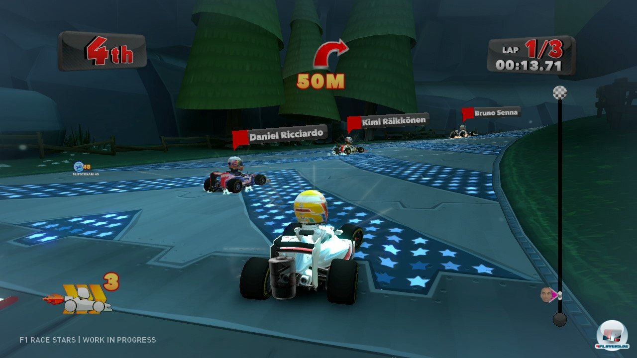 In den KERS-Zonen l&auml;dt man die Batterie durch Pumpen des Gaspedals auf.