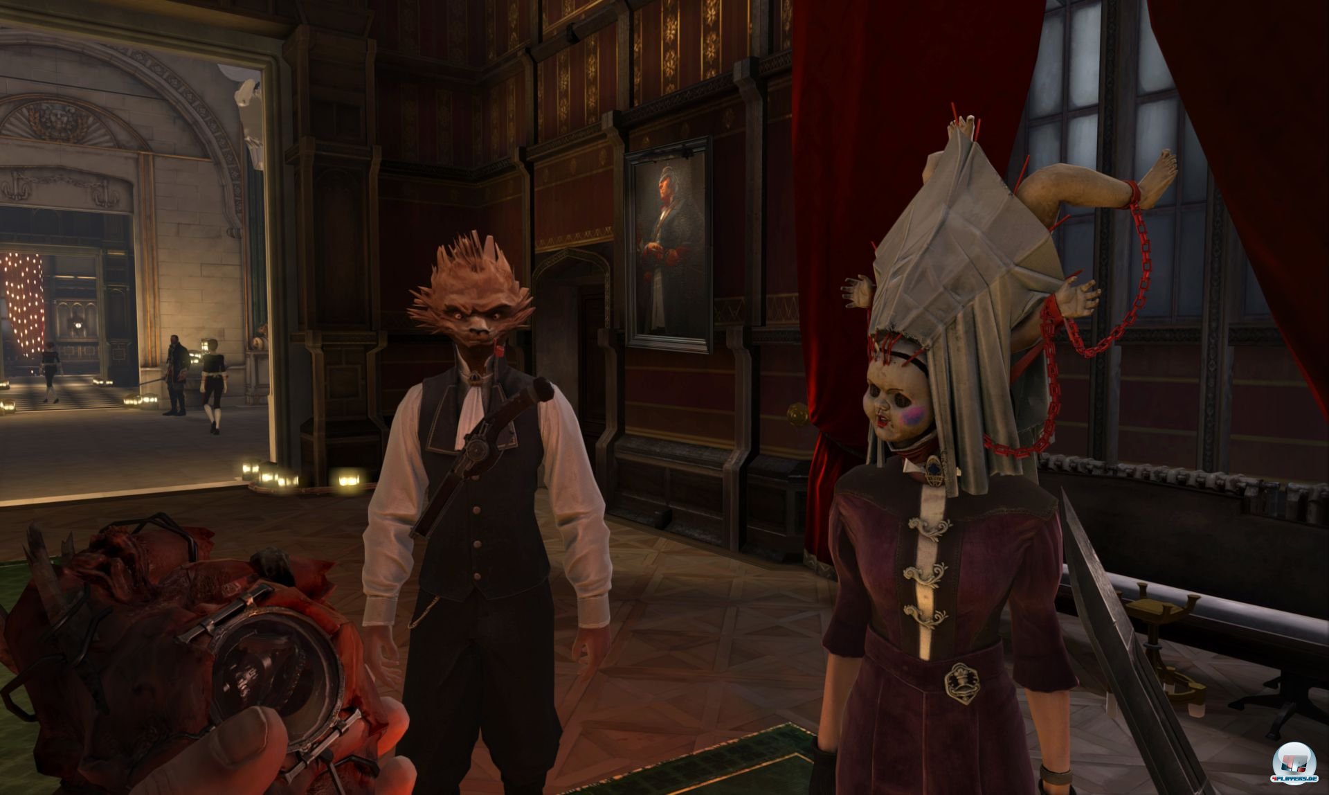 Auf einem Maskenball muss man die richtige Lady finden und eliminieren - dabei hat man mehrere M&ouml;glichkeiten.