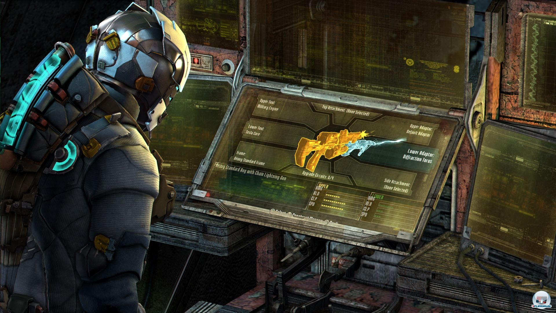 An den Werkb&auml;nken k&uuml;mmert man sich um Waffen, Ausr&uuml;stung und die Verarbeitung von Rohstoffen.