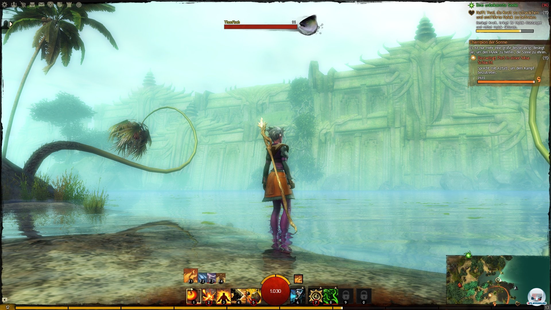 Mal bedrohlich, mal idyllisch, aber immer ansehnlich: Tyria &uuml;berzeugt mit abwechslungsreichen Landstrichen.