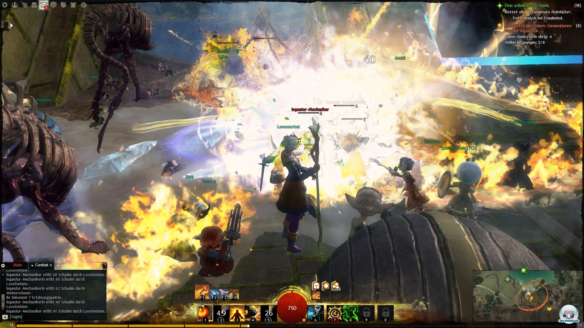 Als Elementarmagier ist man h&auml;ufig mitverantwortlich f&uuml;r ein &uuml;berbordendes Effekt-Feuerwerk in den actiongeladenen Gefechten.