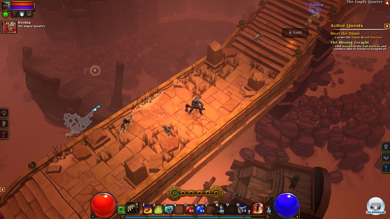 Um die Umgebung zu betrachten, bleibt meist keine Zeit. &Uuml;berall lauern Gegner mit reichlich Beute.