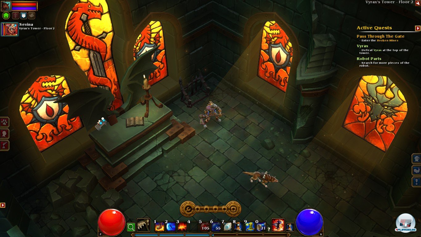 Durchaus sch&ouml;n anzusehen: Die Verzierungen im Vyrax's Tower.