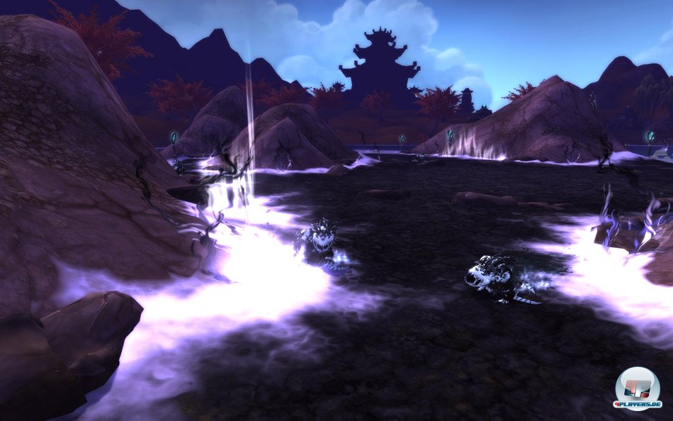 Hier gibt es Sha-Aktivit&auml;t: Die entsprechenden Gebiete sind finster und dabei von einem hellen Streifen umgeben.