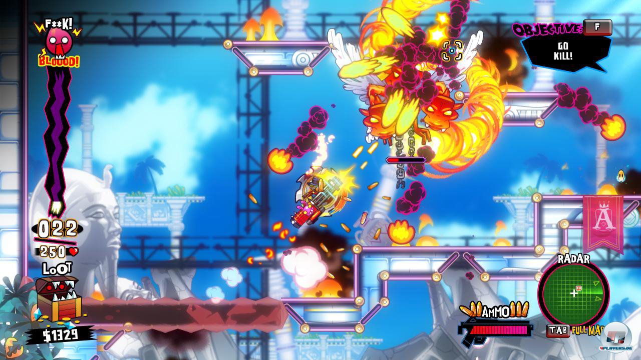 Die aufgemotze MG und andere Wummen sind mit unendlicher Munition gesegnet, k&ouml;nnen aber &uuml;berhitzen.