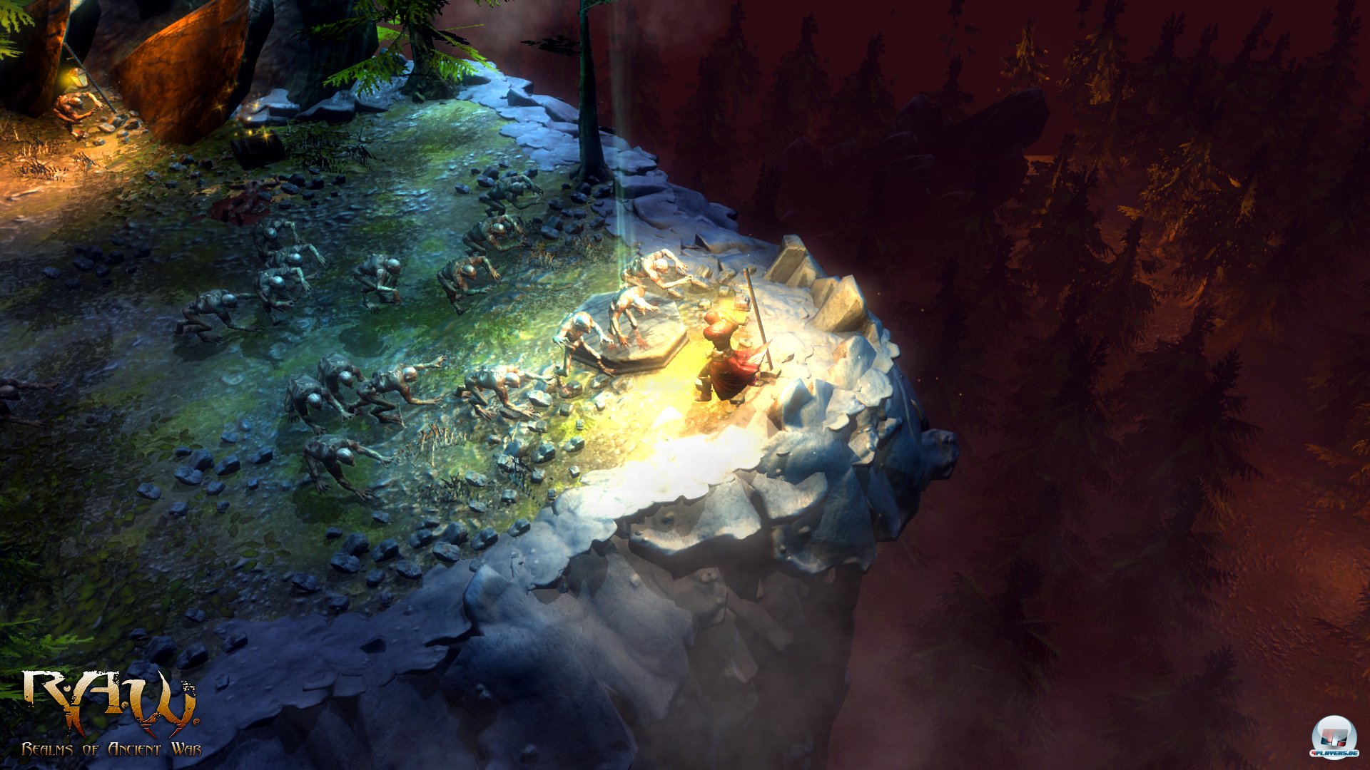 Die Kulisse geht in Ordnung, ohne B&auml;ume ausrei&szlig;en zu k&ouml;nnen.