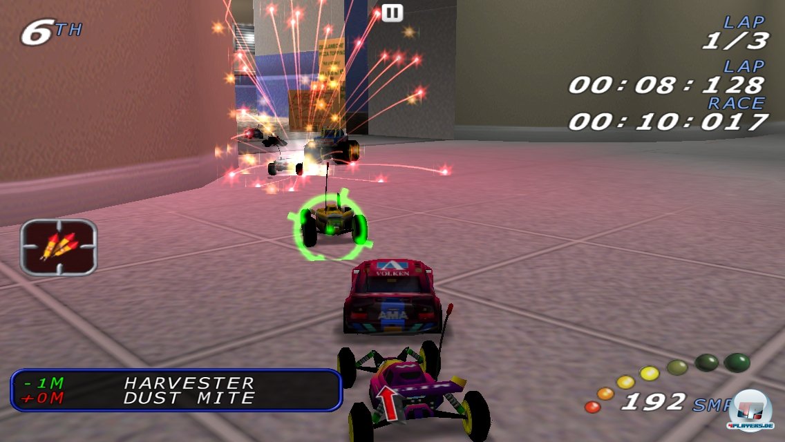 Extras wie die Feuerwerksk&ouml;rper machen einem das Leben leichter - der Schwierigkeitsgrad hat's dennoch in sich.