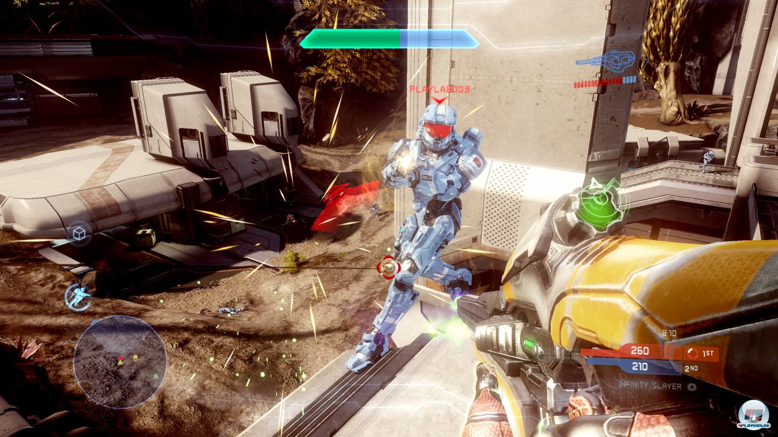 Neuerdings k&ouml;nnen Spartans jederzeit sprinten: Per Klick auf den linken Stick, bis die Puste ausgeht.