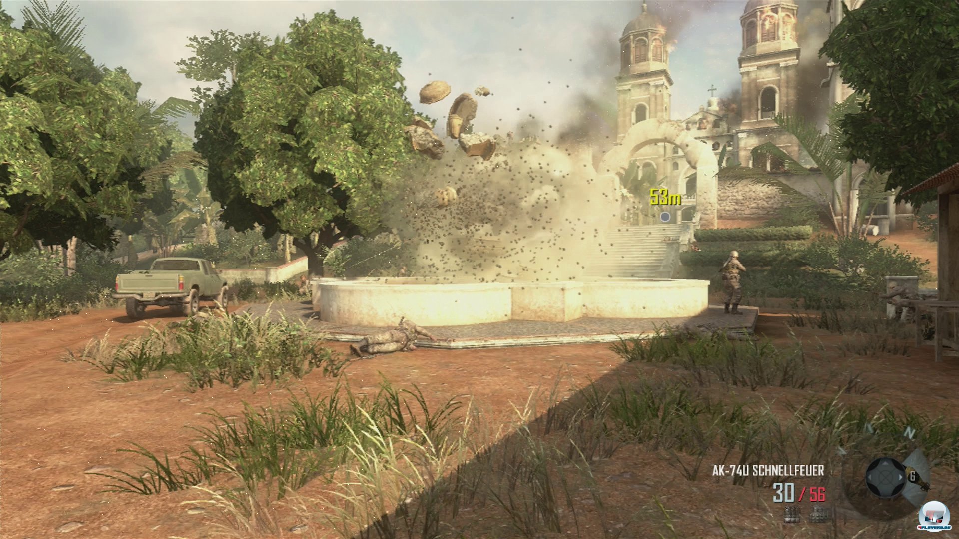 Technisch ist Black Ops 2 eine Entt&auml;uschung: Die Grafikdarstellung ist schnell und fl&uuml;ssig - aber die Texturen sind matschig, die Levelbauten oft grob.