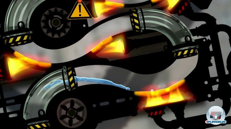 Nur mit richtig dosiertem Schwung umschifft man die Fallen, ohne die Fl&uuml;ssigkeit verdampfen zu lassen.