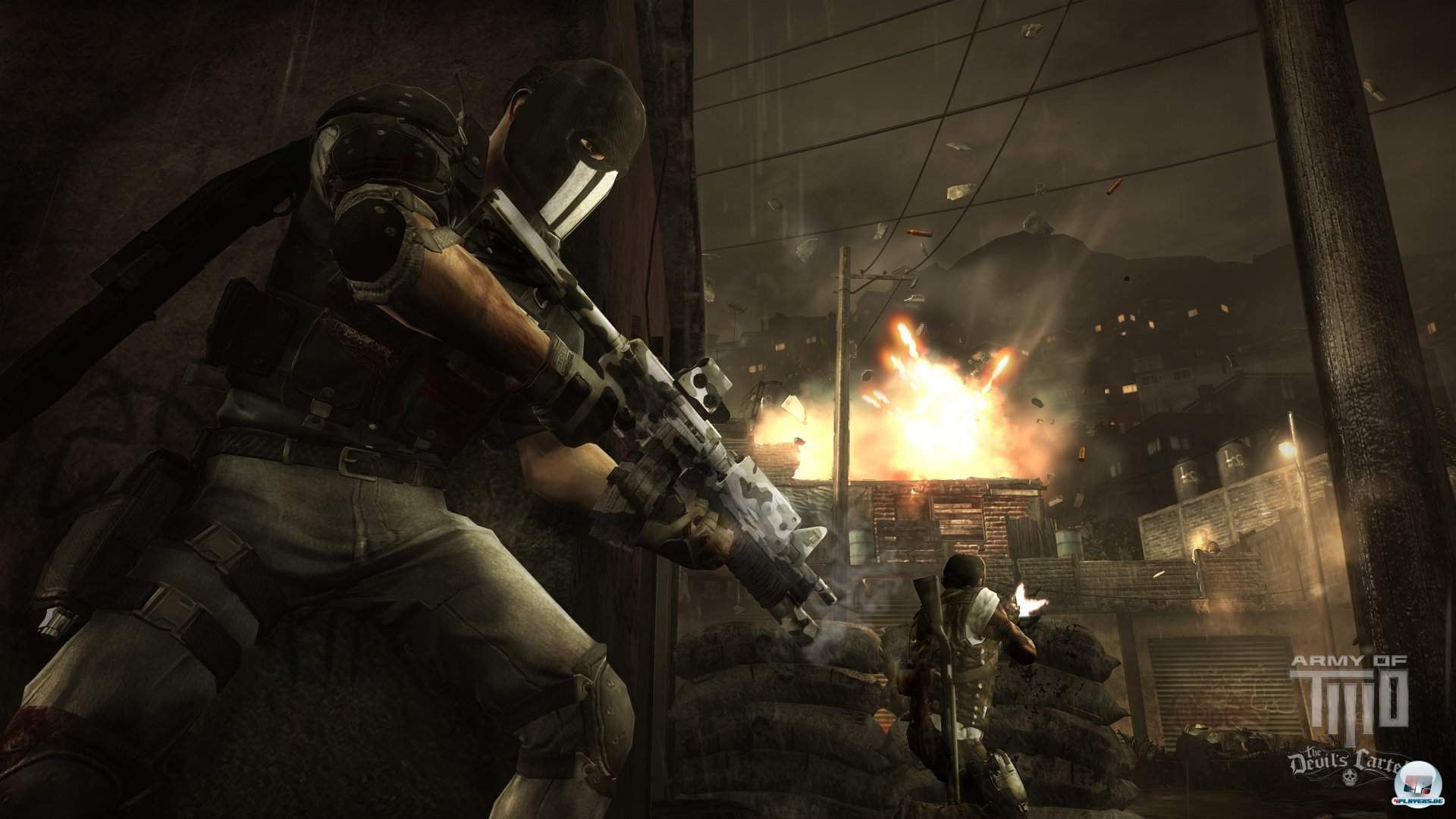 Die Kulisse ist gr&ouml;&szlig;tenteils durchschnittlich, kann aber mit zerst&ouml;rbarer Deckung punkten.