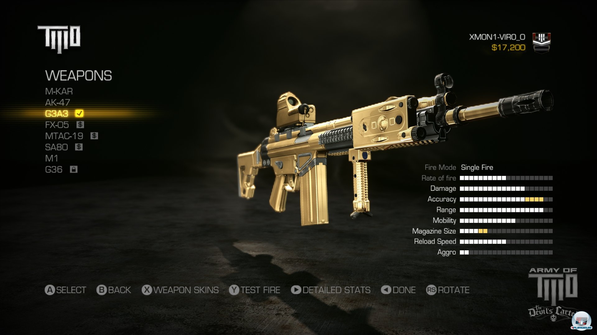 Die Waffenauswahl ist ebenso oberfl&auml;chlich wie die Personalisierung der Figur und nur noch ein untergeordnetes Element.