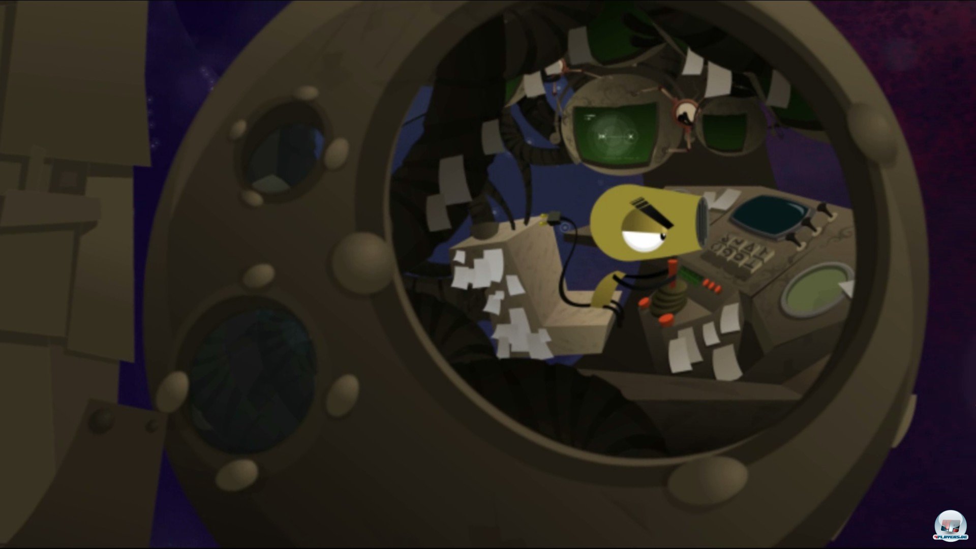 Der finstere F&ouml;hn terrorisiert die Pflanzenwelt.