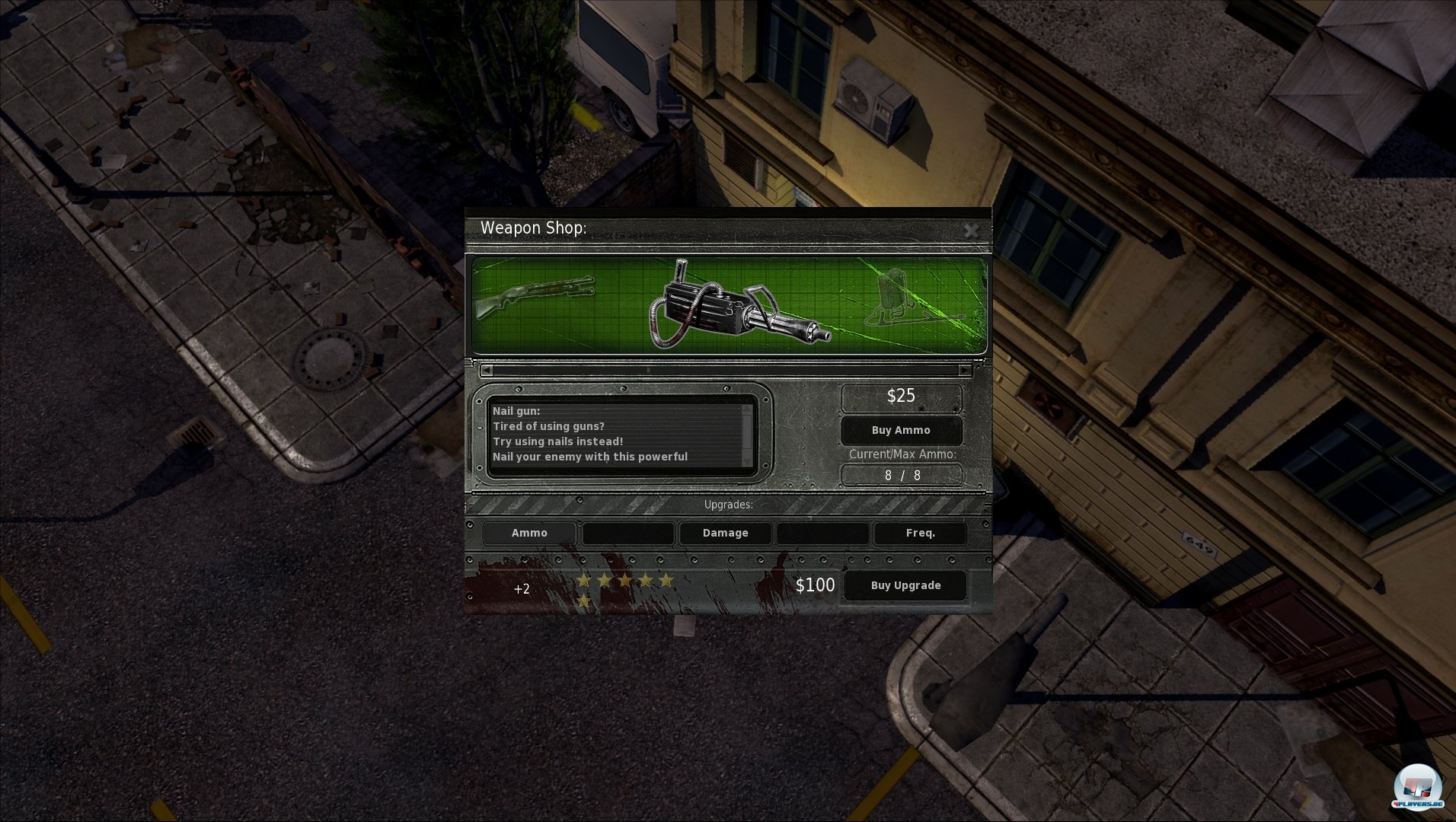 Das Arsenal stufenweise aufr&uuml;stbarer Waffen und Gadgets kann sich durchaus sehen lassen.