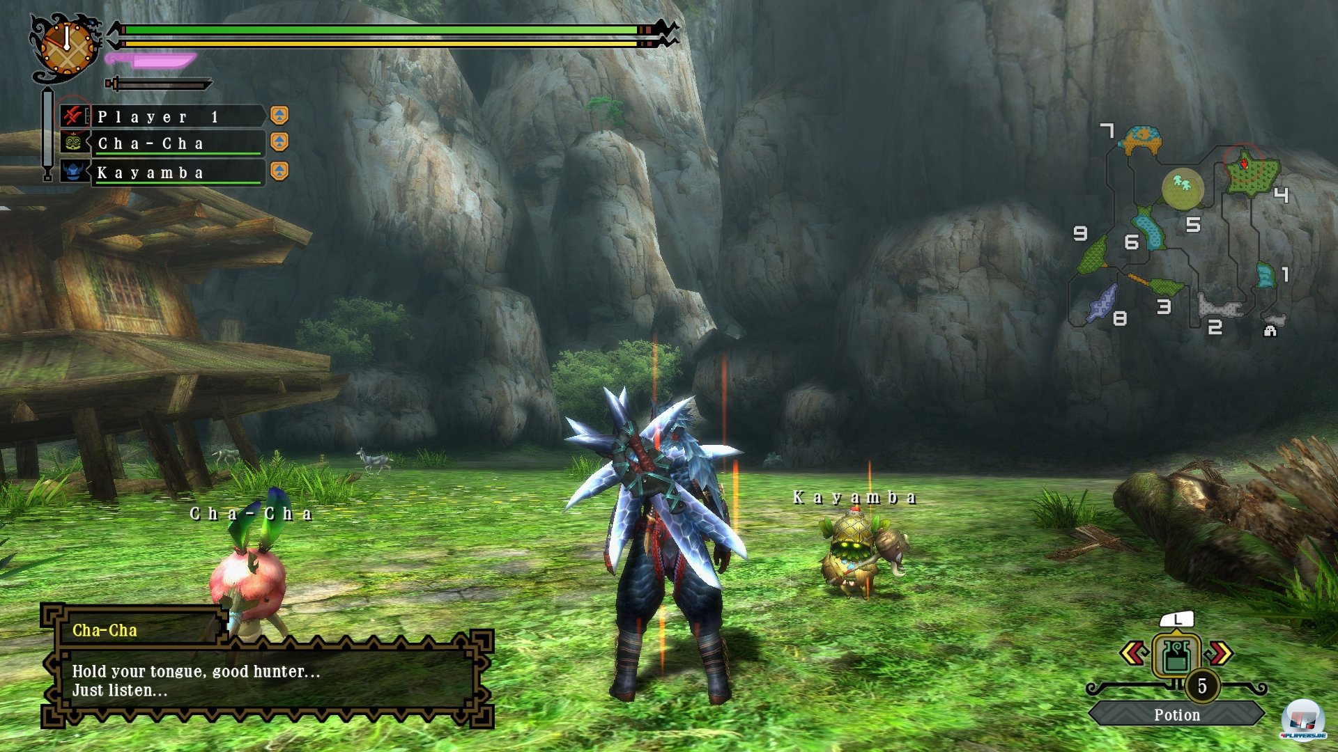 Als Lakai der Meckerpygm&auml;en Cha-Cha und Kayamba darf man die beiden notorischen Streith&auml;hne auch mit auf die Pirsch nehmen.