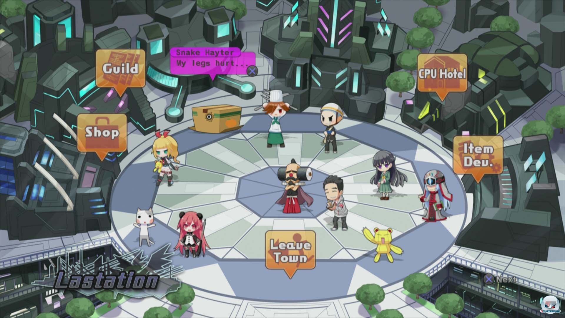 Die Stadtbesuche im Retrostil sind wesentlich ansehnlicher als die tristen Dungeon-Ausfl&uuml;ge.