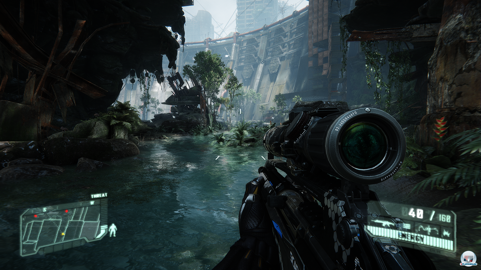 Das &uuml;berwucherte New York ist erstaunlich zerkl&uuml;ftet und idyllisch: Hier geht es zu einem Angriff auf den Damm der C.E.L.L.