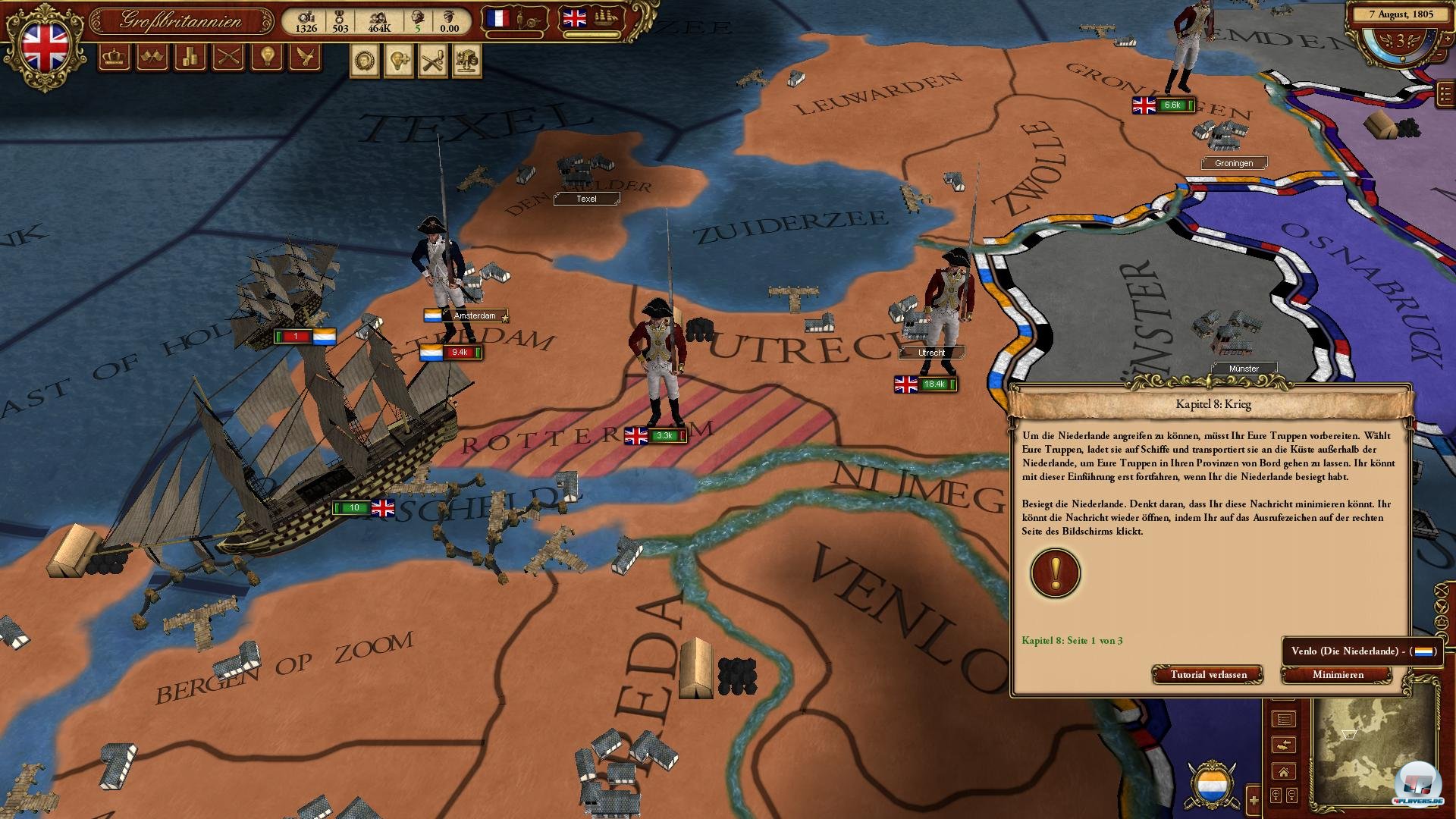 Man muss seine Armeen meist so einsetzen, dass man in der klaren &Uuml;berzahl ist.