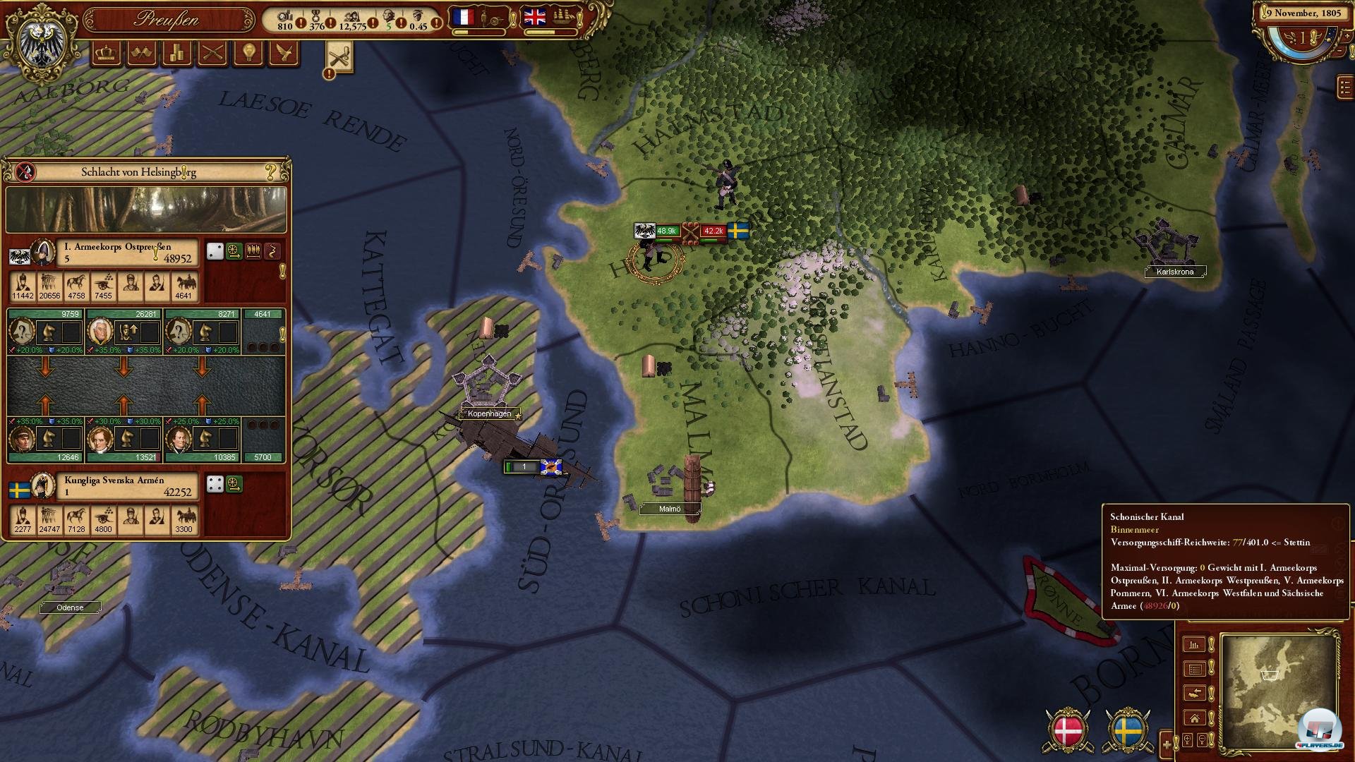 &Auml;rgerlich: Die Preu&szlig;en k&ouml;nnen auch ohne Transportschiffe einfach &uuml;ber die d&auml;nischen Inseln marschieren.