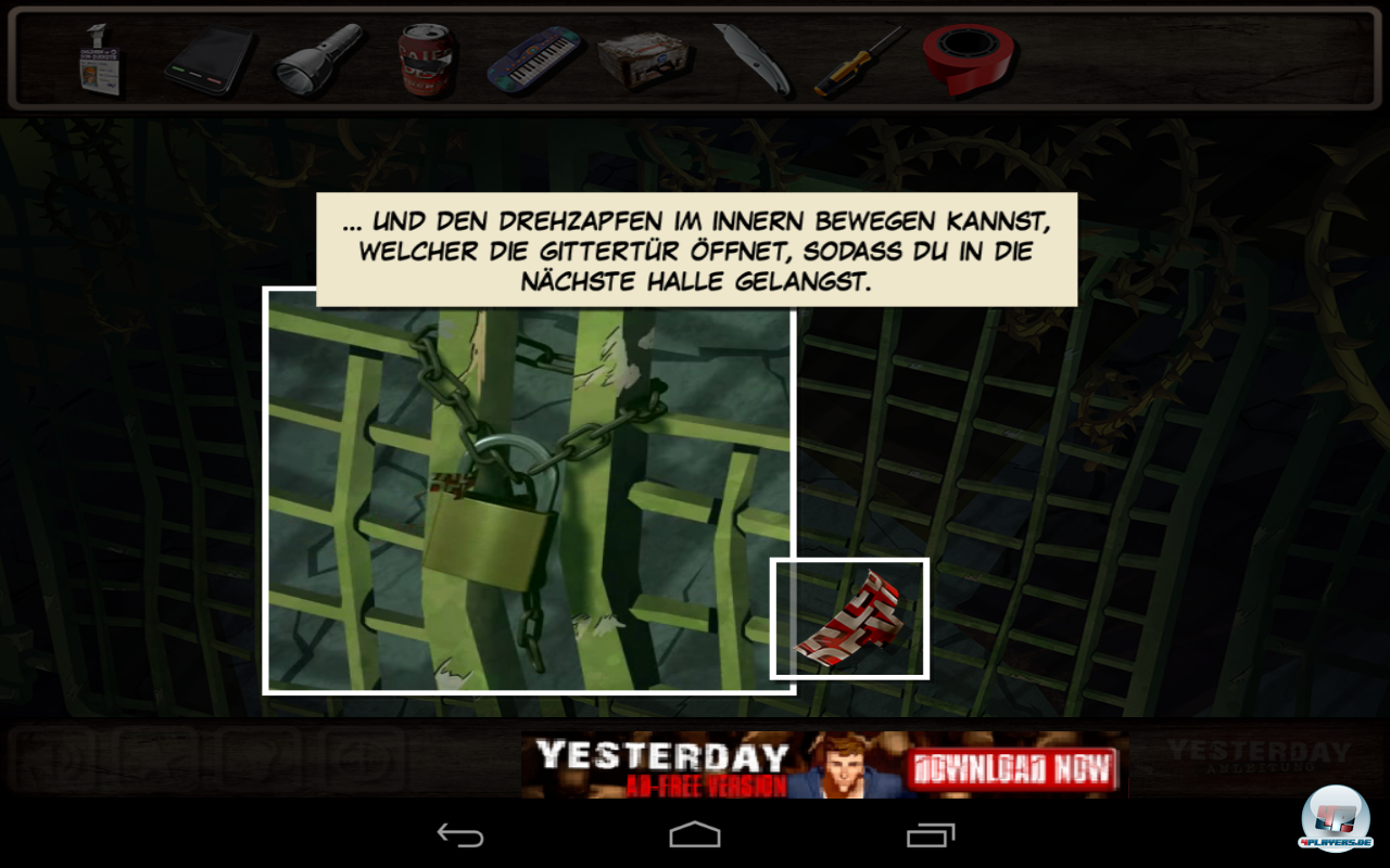 Neben dem Erz&auml;hler gibt auch die Hilfe-Funktion n&uuml;tzliche Hinweise. Das Freischalten ist seltsam geregelt: Einfach wahllos ein paar Dinge anklicken und schon steht der n&auml;chste Tipp zur Verf&uuml;gung.