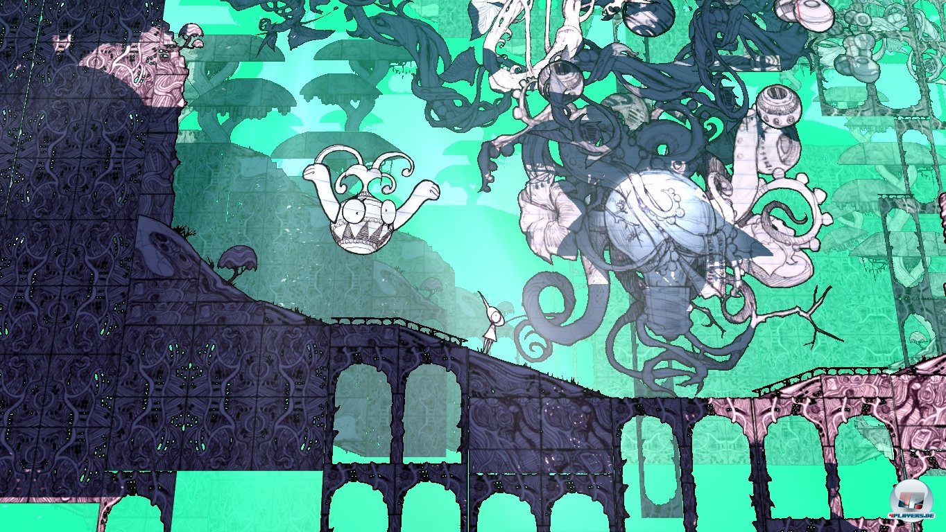 In der Oberwelt ist das Strichm&auml;nnchen zu Fu&szlig; unterwegs...