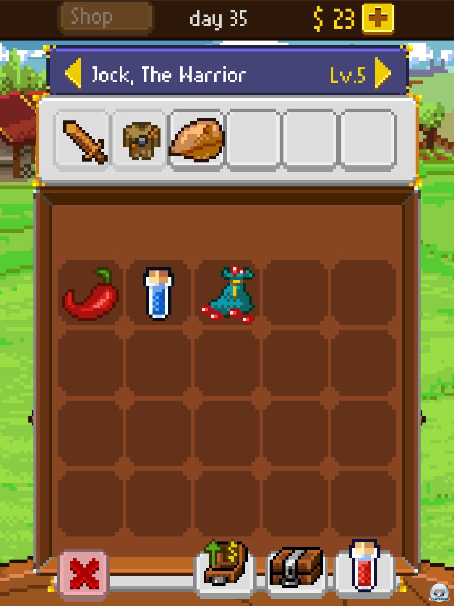 Man kann f&uuml;r die virtuelle W&auml;hrung Objekte zum direkten Verzehr kaufen, Ausr&uuml;stung sowie zig Gegenst&auml;nde zur Gestaltung des Rollenspielraums.