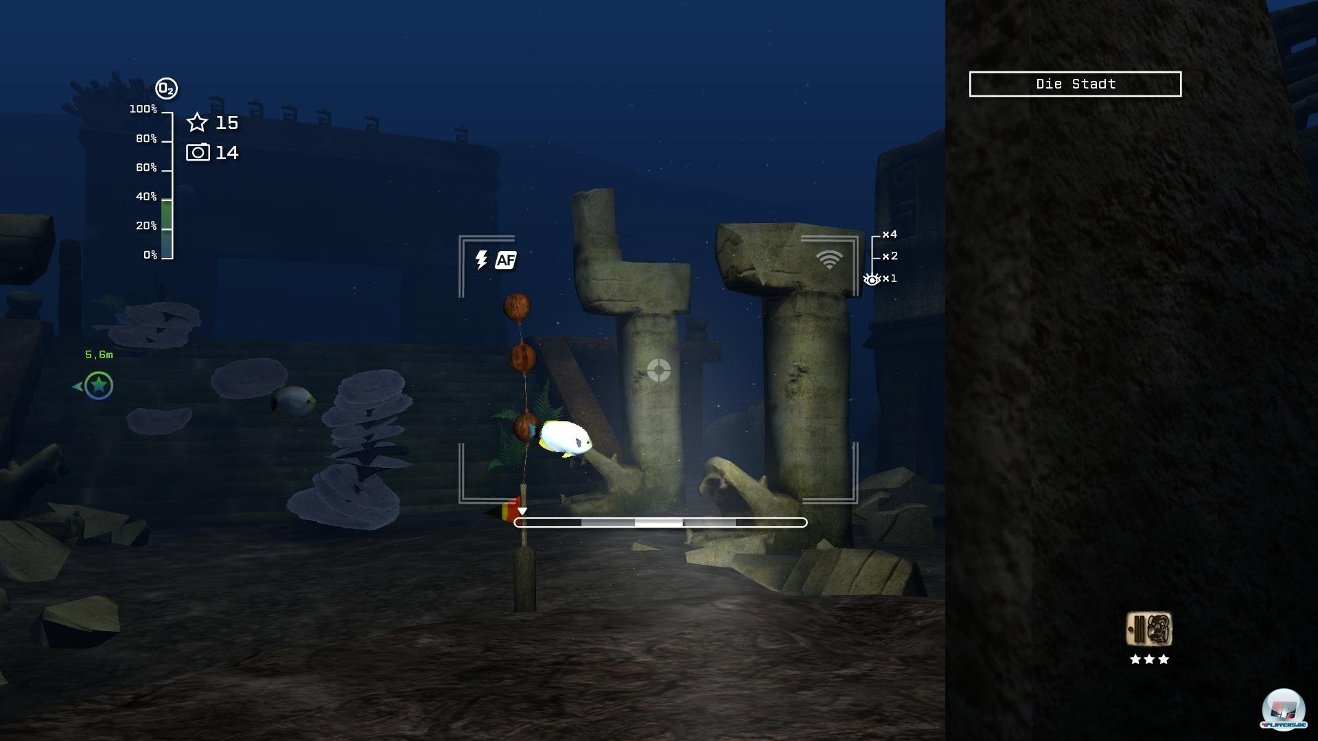 Im Spielverlauf entdecke ich versunkene Maya-Kultst&auml;tten. 