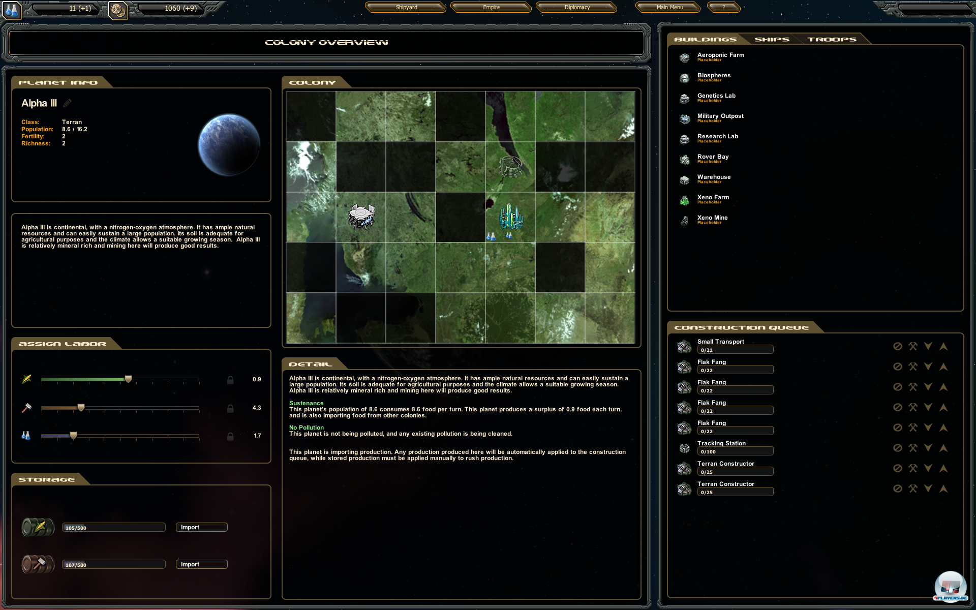 Koloniestatistiken - nicht nur h&auml;sslich sondern auch noch umfangsarm! 