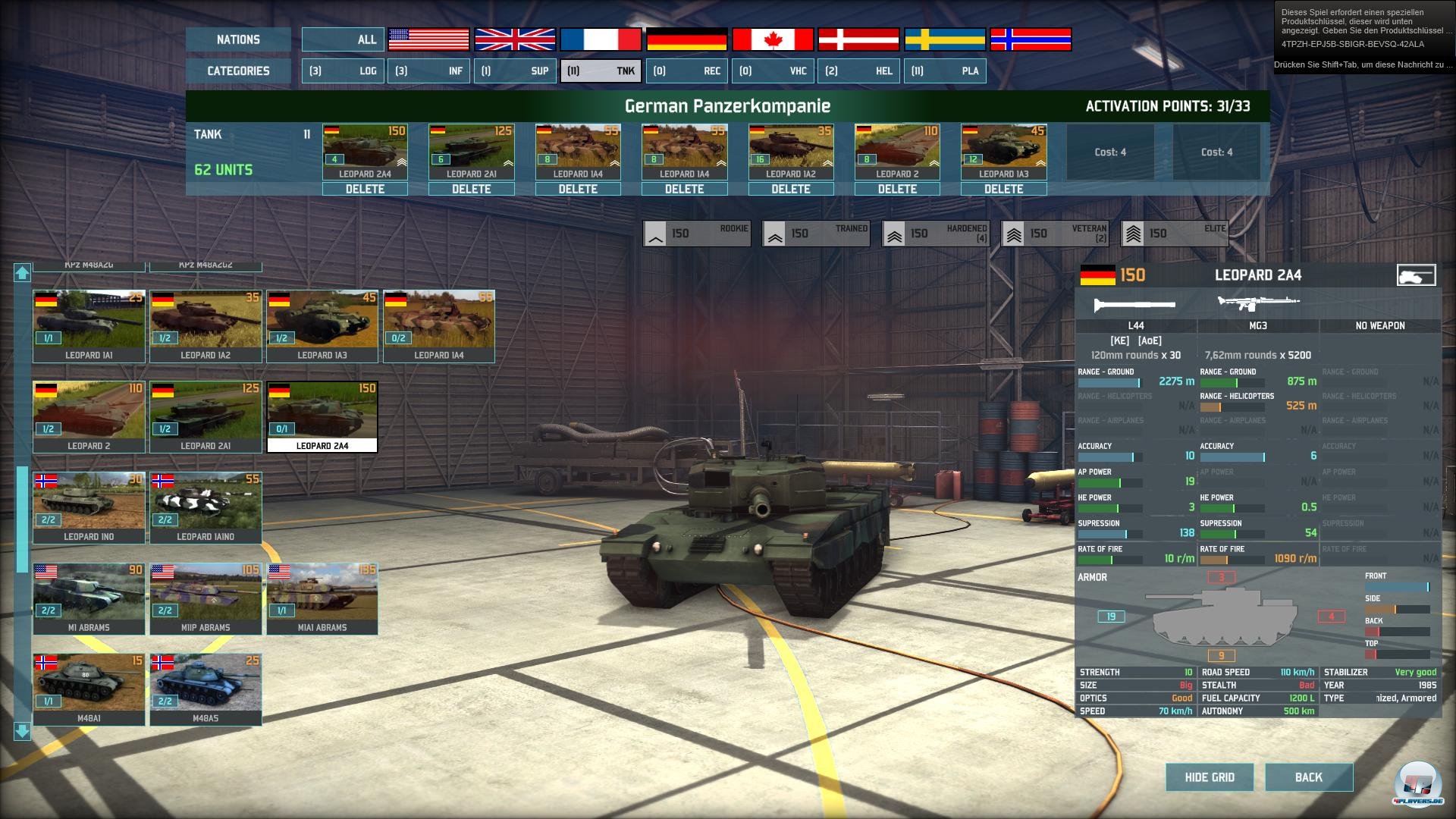 Im Deck-Editor k&ouml;nnen Kampfgruppen nach Belieben zusammengestellt werden.