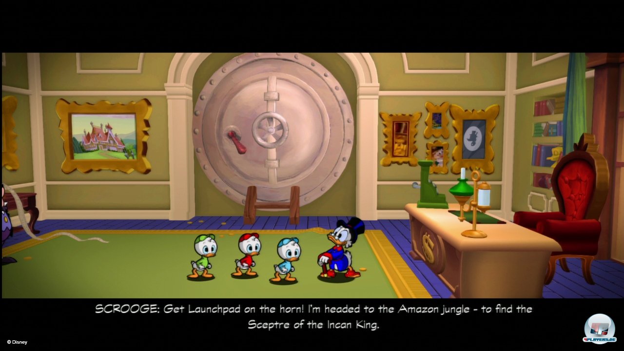 Im Geldspeicher d&uuml;rfen Dagobert-Fans sogar im Gold baden.