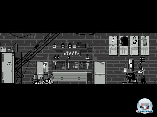 In dieser Werkhalle erhalten die Protagonisten ihre L&auml;den. Erweitern k&ouml;nnen sie die St&auml;nde ebenfalls.