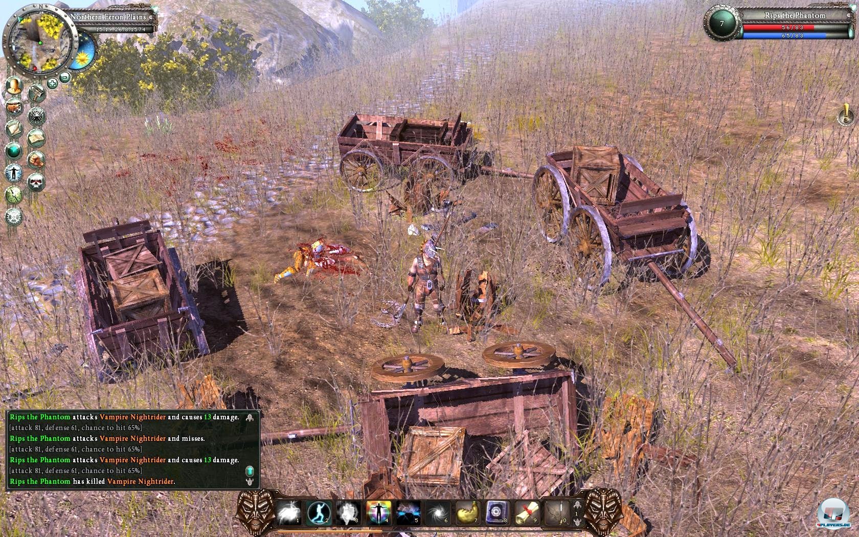 Die Kulisse ist als Standbild noch ansehnlich, in Bewegung f&auml;llt sie weniger durch Details als vielmehr durch eine unterdurchschnittliche Bildrate auf.