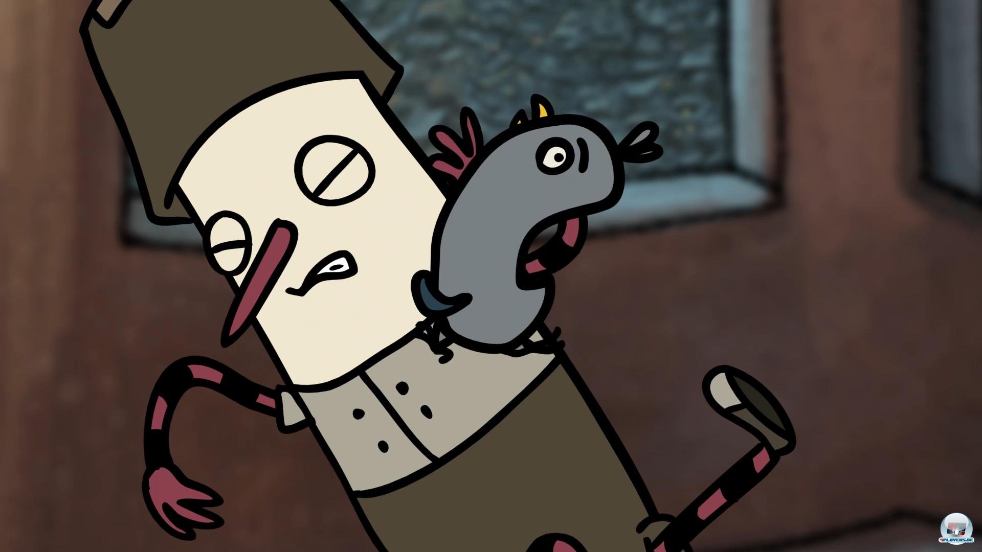 S&uuml;&szlig; aber angriffslustig: Taube Hack macht ihrem Namen alle Ehre.