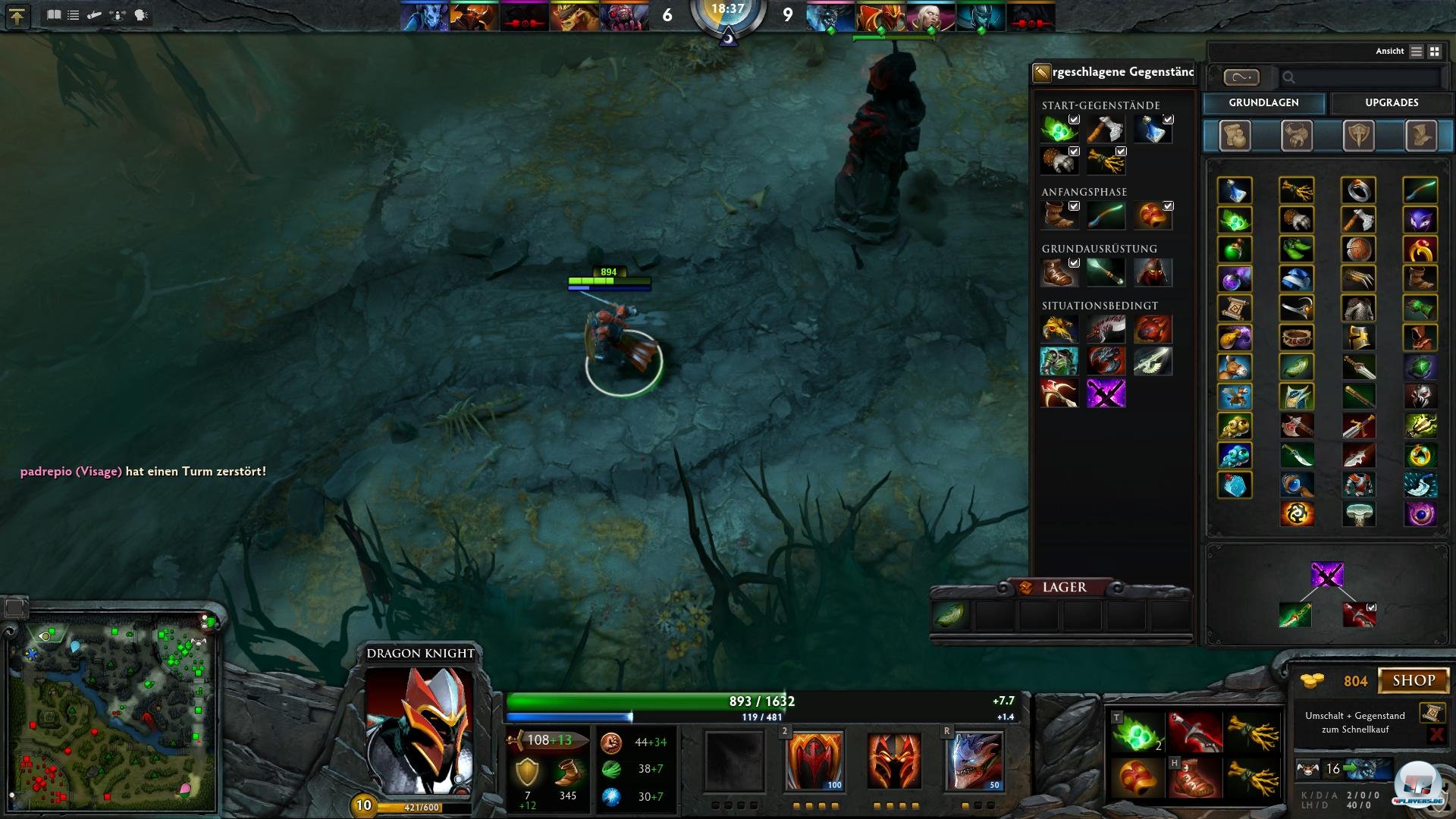 m Shop gibt es dutzende Gegenst&auml;nde zu erstehen - jeder abgestimmt auf bestimmte Helden oder Situationen.