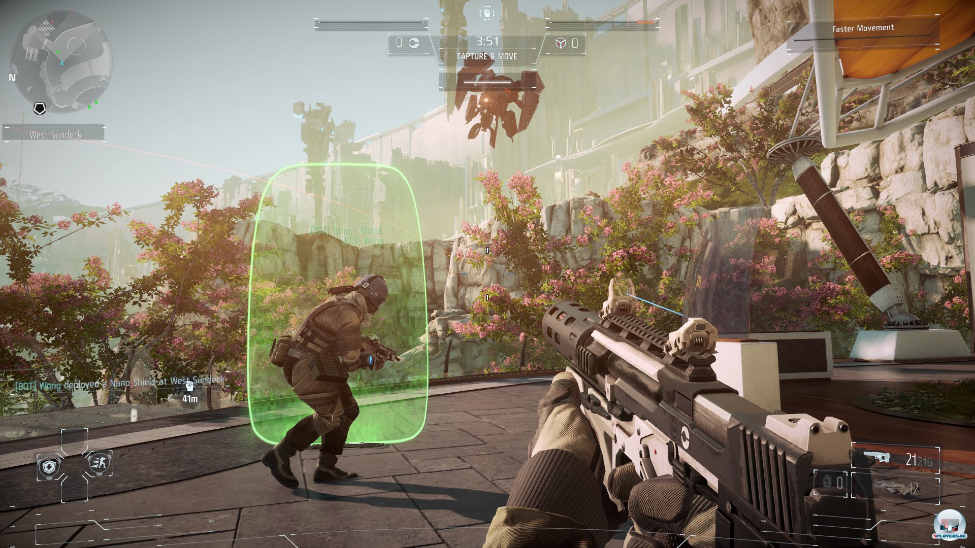 Auch der Multiplayer profitiert von den F&auml;higkeiten wie etwa Schutzschild, Bet&auml;ubungsdrohne oder Tarnung.