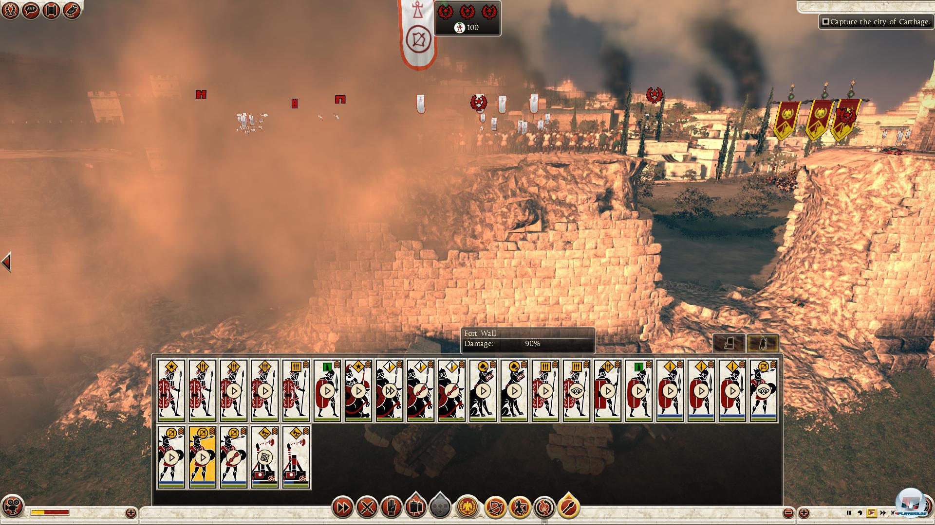 Die Belagerunge sind der gro&szlig;e Schwachpunkt der KI: Es ist viel zu leicht, die tr&auml;gen Besatzungen zu &uuml;berrumpeln.