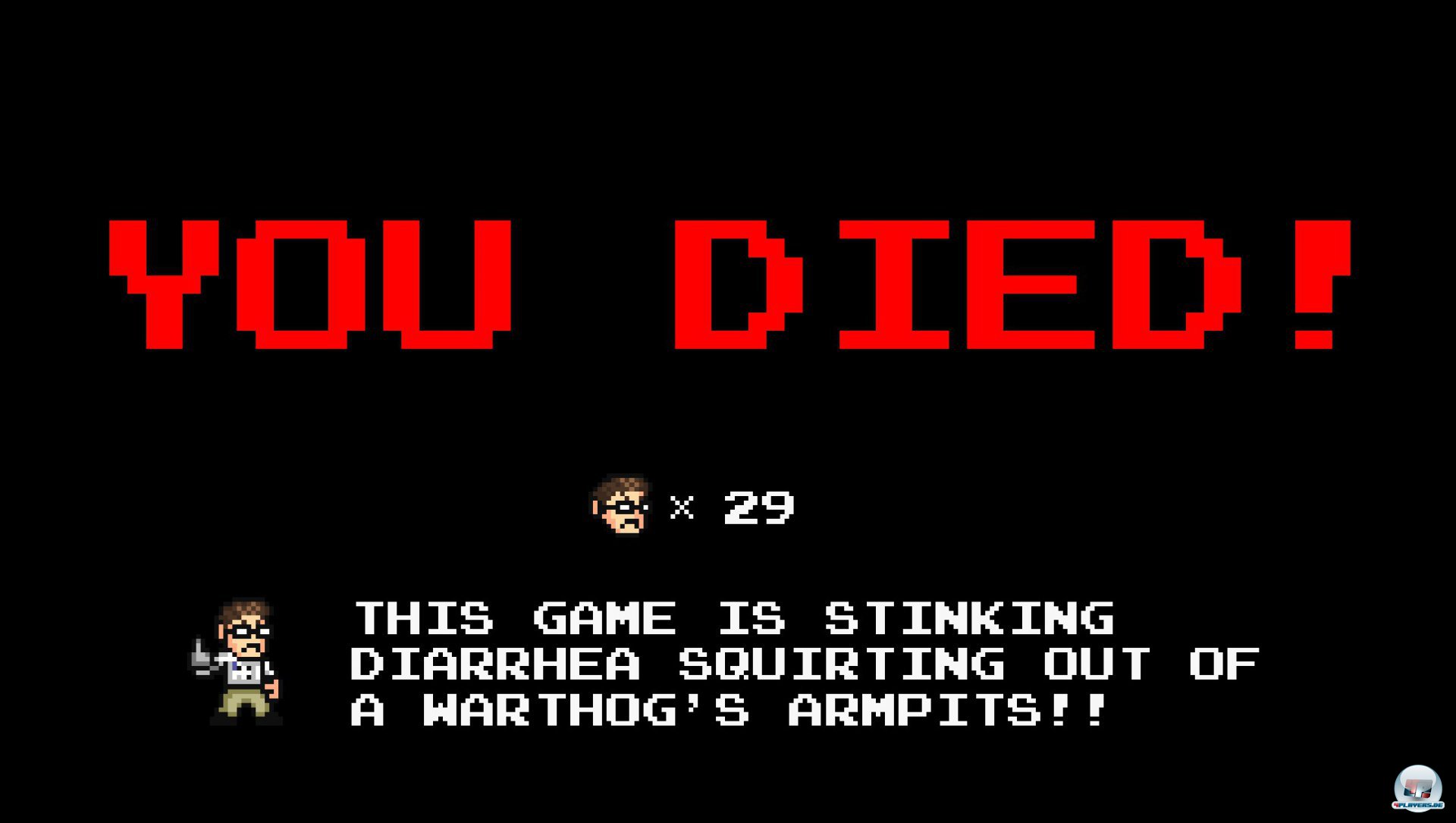 Diesen Bildschirm werdet ihr verdammt oft zu Gesicht bekommen. Zum Gl&uuml;ck spuckt der Generator unendlich viele Schimpftiraden aus.