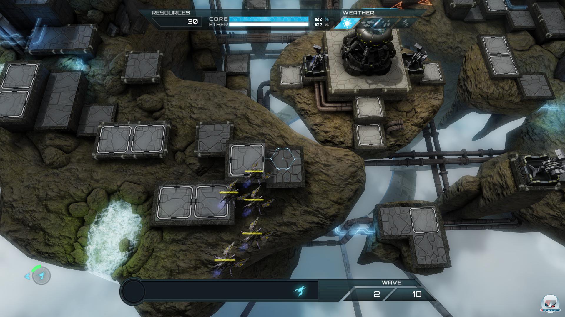 Bis hin zu fliegenden Inseln, auf denen man ausschlie&szlig;lich von fliegenden Fieslingen angegriffen wird.