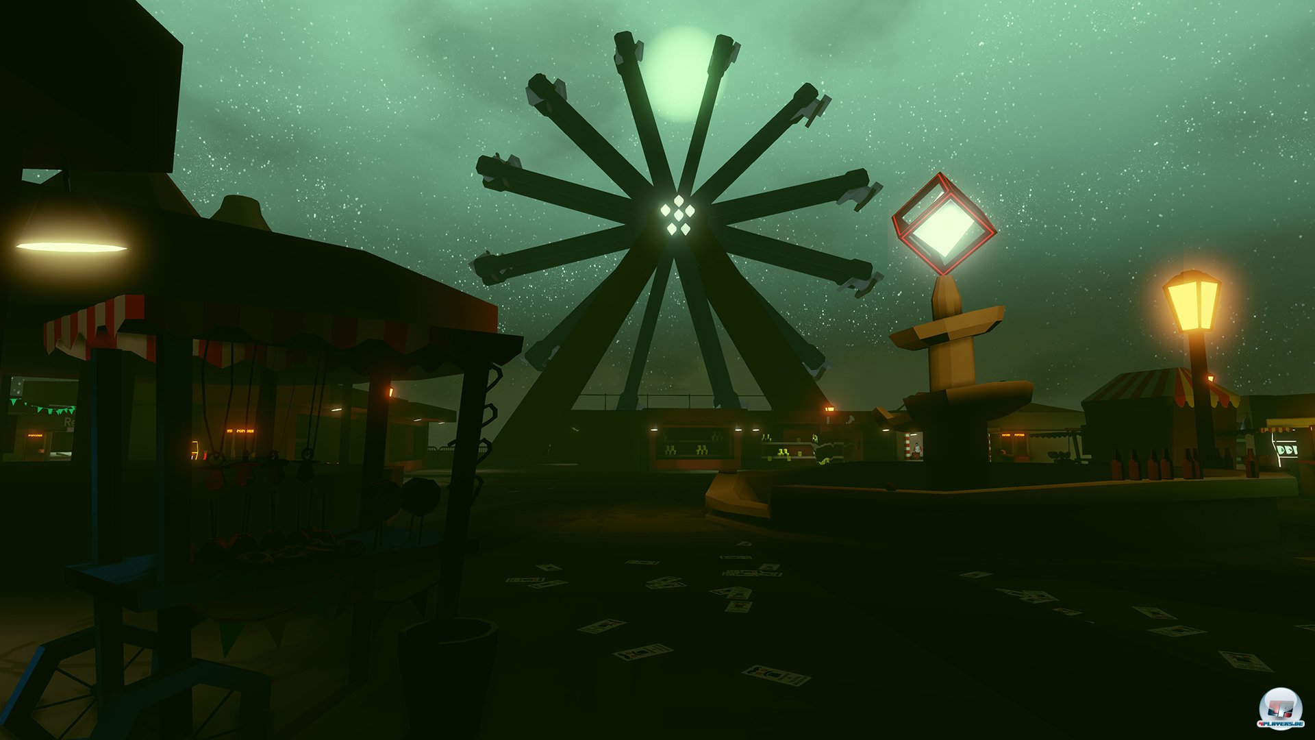 Vor den sonderbaren Kulissen entsteht mitunter eine spannende Atmosph&auml;re.