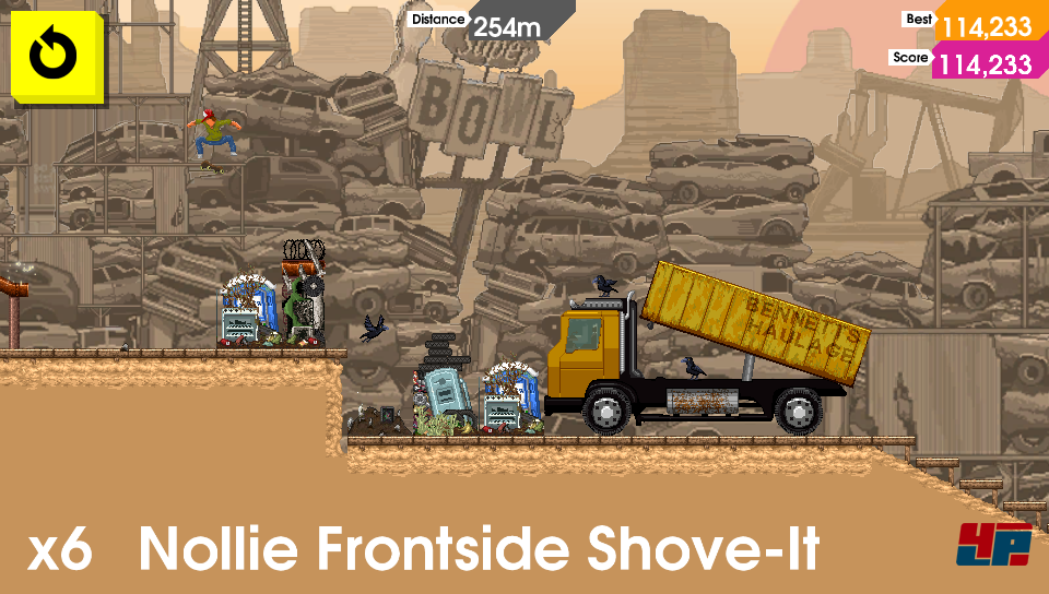 In OlliOlli sind Landungen ausschlaggebend, um solche Gaps zu &uuml;berspringen.