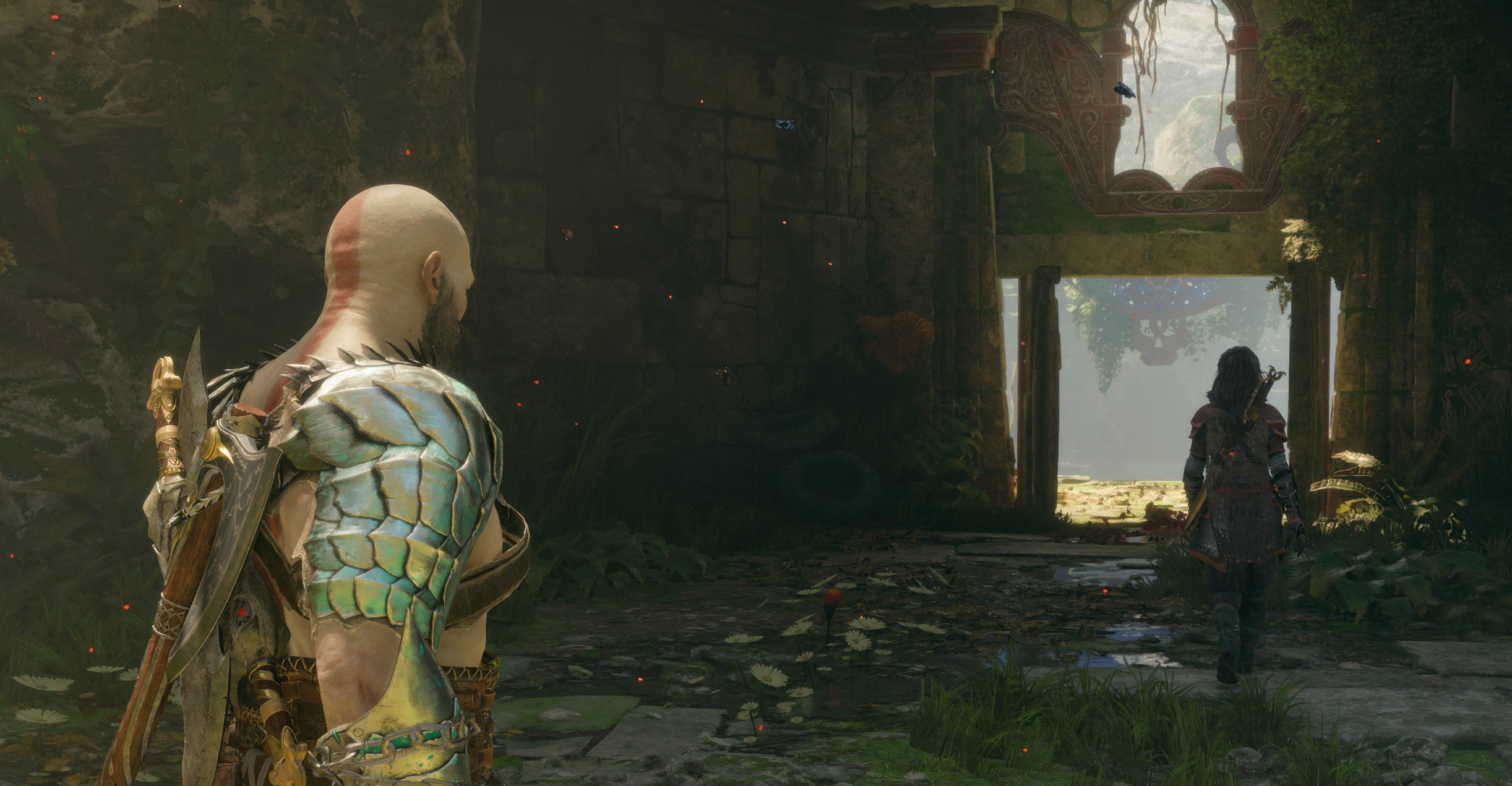 Das war so nicht zu erwarten &ndash; Freya schluckt ihren Hass auf Kratos hinunter.