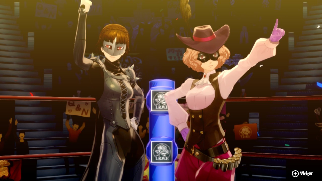 Die zahlreichen Komfort&auml;nderungen und Neuerungen, so wie der Showtime-Angriff von Makoto und Haru hier, haben Persona 5 Royal noch besser gemacht als das Ursprungsspiel. Quelle: Atlus