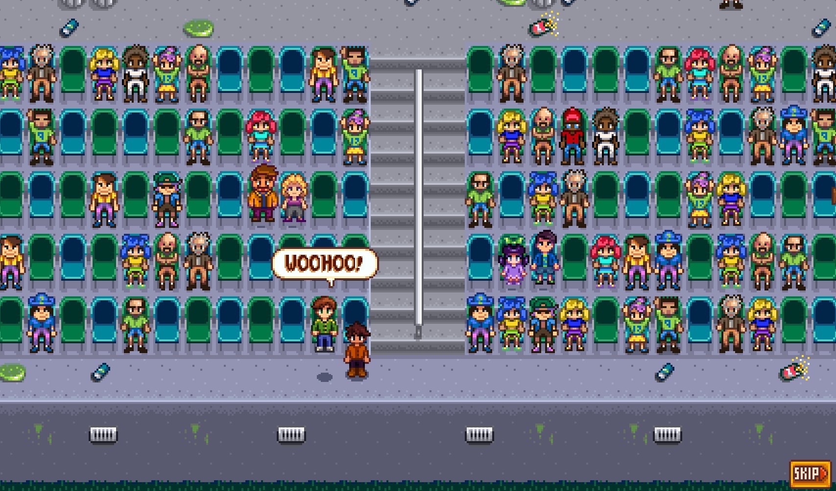 Im Stadium mit dem Mann: Die Mod Date Night macht es f&uuml;r Alex m&ouml;glich.