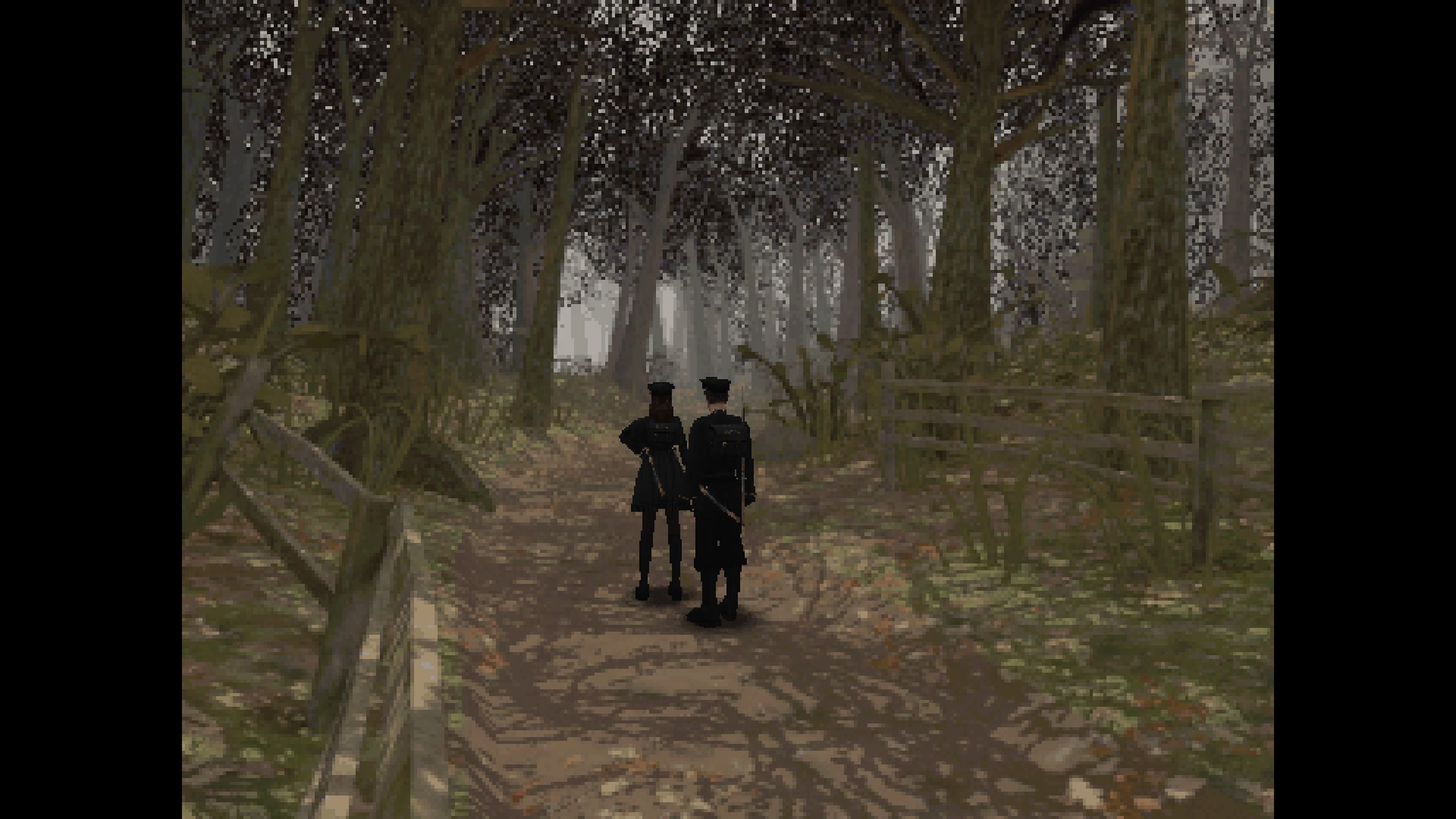 Schon zu Beginn entfaltet Alisa mit dem Oldschool-Look greifbare Atmosph&auml;re und mutet sch&ouml;n schaurig an. Dazu tragen auch die Musik und das Rauschen der Bl&auml;tter bei.