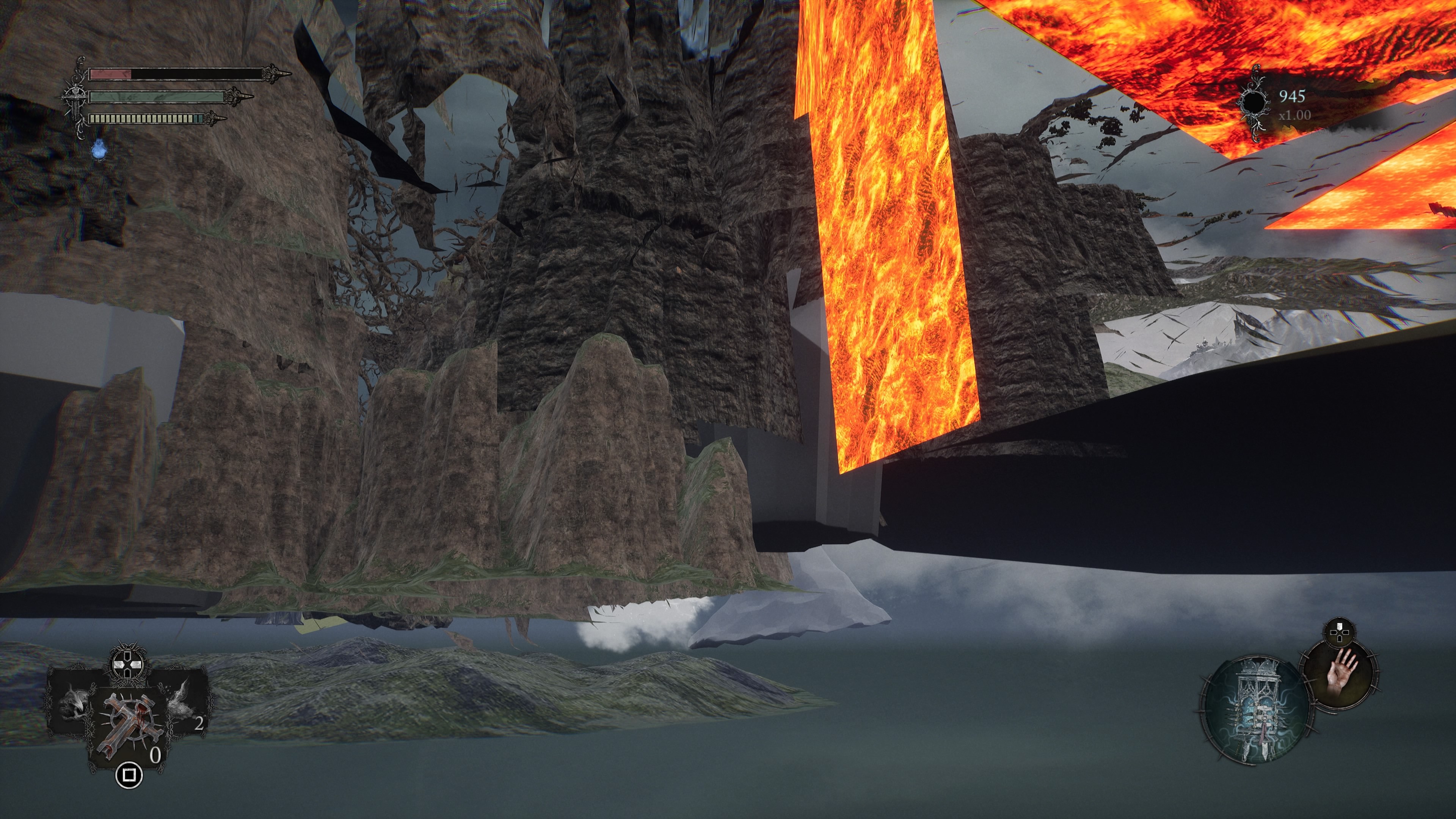 Ein unfreiwilliger Blick hinter die Kulissen: Mein No-Clip-Man&ouml;ver ist zum Gl&uuml;ck nur ein einziges Mal vorgekommen.