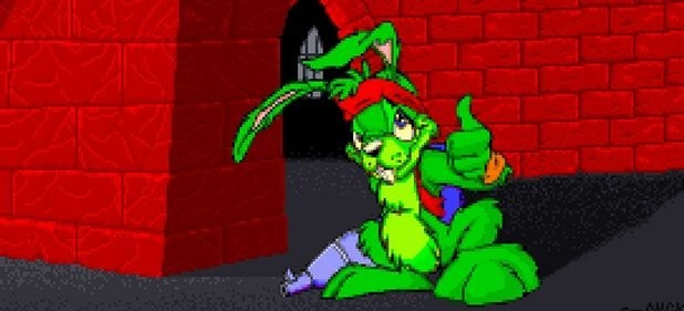 Jazz Jackrabbit schlittert nur knapp an der Position des &auml;ltesten Videospielhasen auf dieser Liste vorbei. Quelle: Epic Megagames