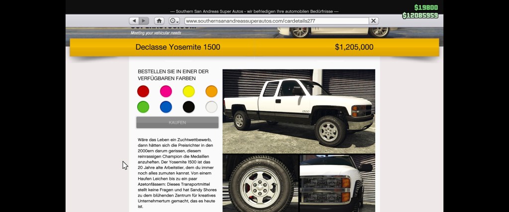 Wenn es &uuml;ber Stock und Stein, aber dennoch schnell gehen muss: Der Declasse Yosemite 1500 begleitet euch in GTA Online.